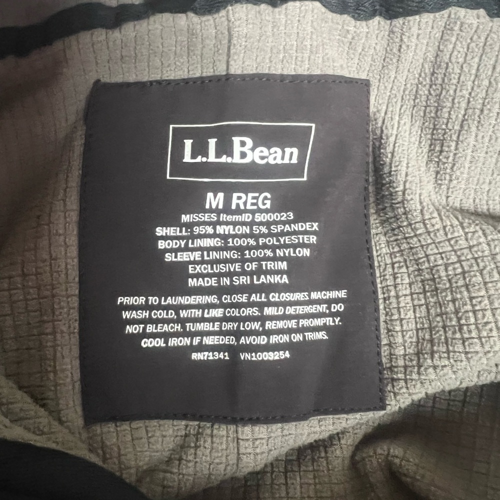 L.L. Bean Gray Utility Jacket with Cinched Waist and‎ Standing Collar - Picture 3 of 4